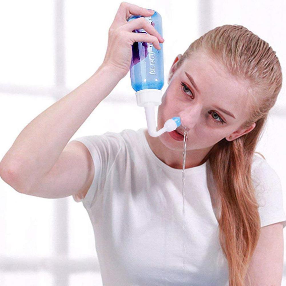 300ml Nasal Irrigator Waterpulse Nasal Wash Cleaner Nasal Rinse Bottle Nose Protector Avoid Allergic Rhinitis Adults Children