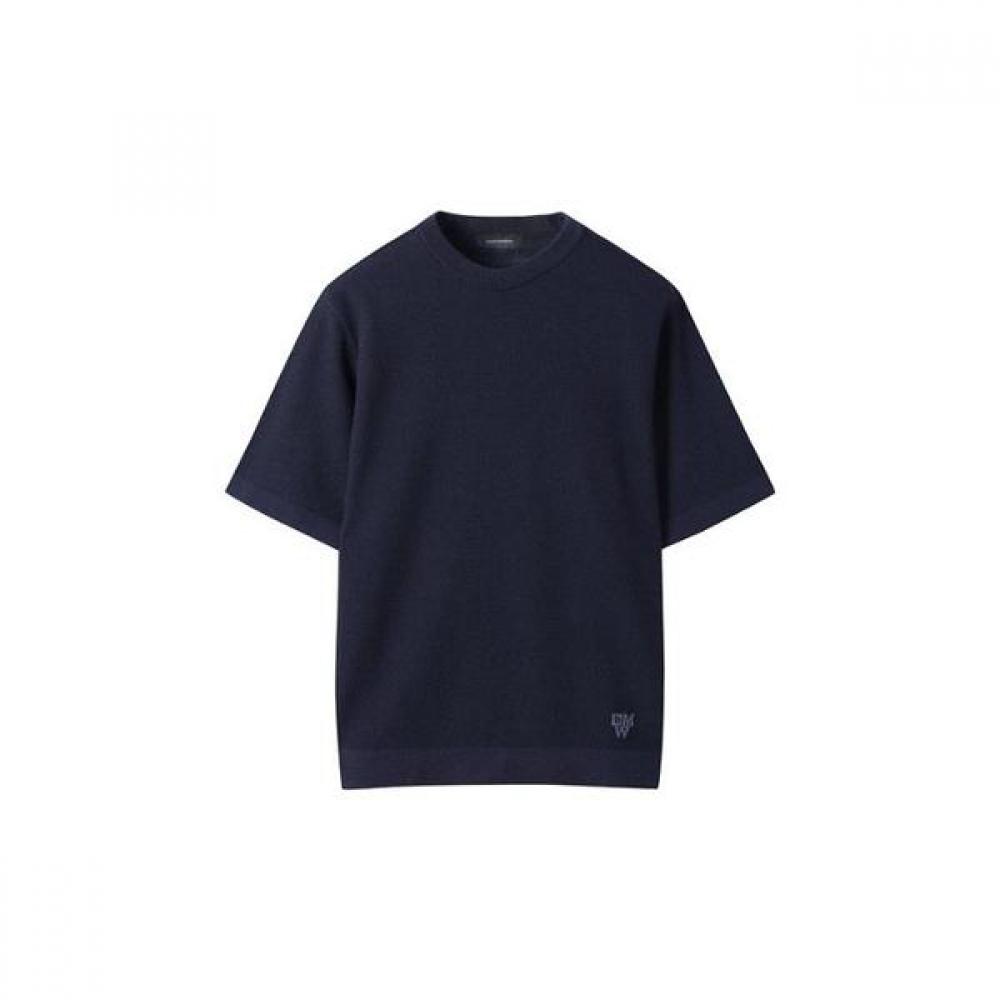 Customellow Half Round Neck Sweater Navy Cwwam25422nyx Navy/100