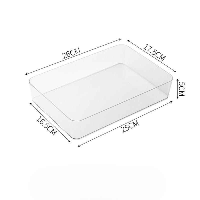 Drawer Compartments Storage Box Office Desk Cabinet Built-in Rectangular Plastic Desk Organization Small Storage Box