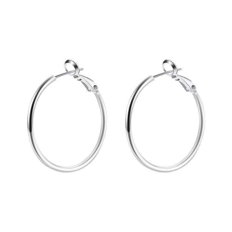 Circular Earrings - Simple Ear Hoop, Oversized, Niche, High-end Style Accessory