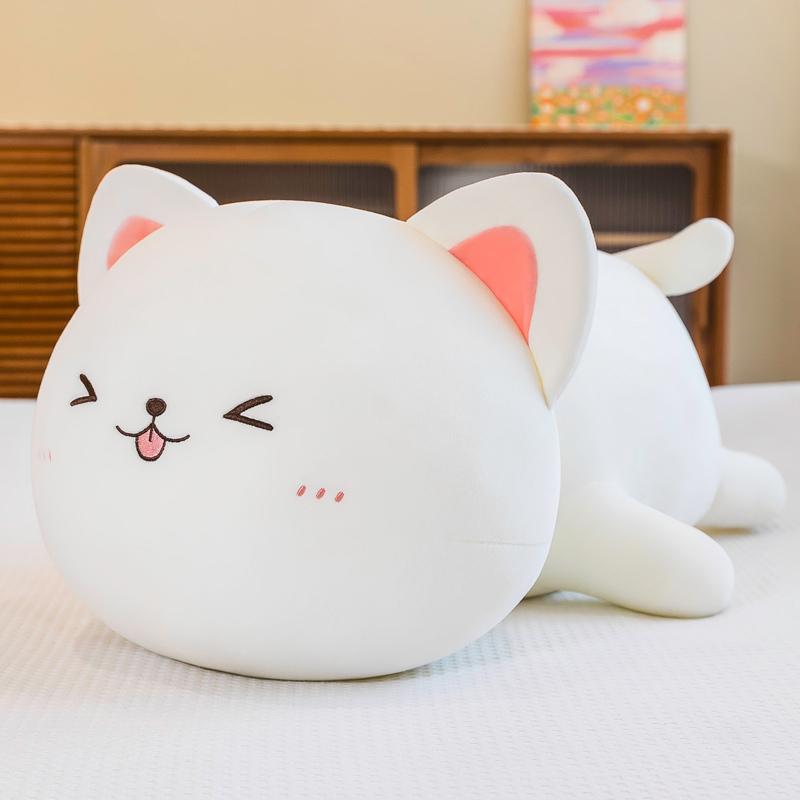 

40-90cm Adorable Gentle Cat Plush Pillow Sofa Cushion Cute And Charming Plush Toy Stuffed Cartoon Animal Doll designed for Children Infant Girls 40cm