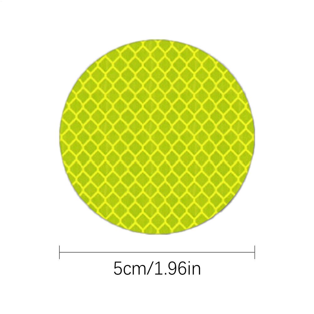 Safety Reflective Decals 10 Pieces Round Car Reflective Decal Reflector Tape 1.96 In Reflective Patch For Trucks Bicycles Motorc