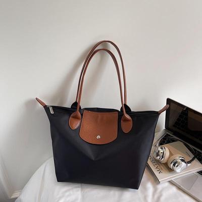 Dámská přeshraniční velkokapacitní taška přes rameno - Jednobarevná, módní dojíždějící podpažní taška