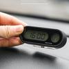 Car Auto LCD Display 2 In 1 Mini Car Digital Clock Thermometer for Time Monitor Portable Electronic LED Display Only Cel
