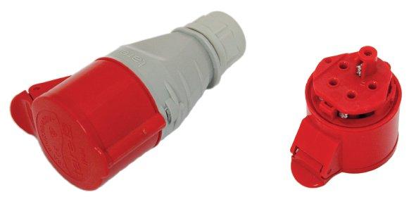Portable Isolated Socket 16A 400V Red 3P+N+Z Ip44 - Ex-Tgn-135