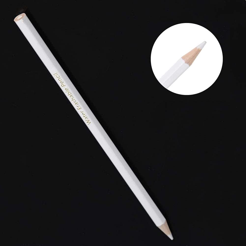 

Hztyyier 12pcs Sewing Fabric Pencils, Water Soluble Pencil Tailor s Pencil White Sewing Marking Pencil Dressmaker Practical Tool Wipe off/Wash out