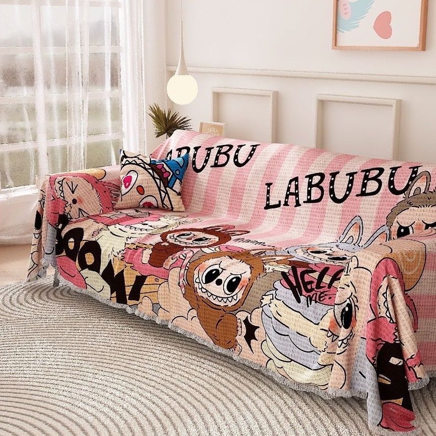 

Мультяшный чехол для дивана Ткань Всесезонная подушка для дивана Полный чехол Универсальное украшение для дома 179 * 90cm