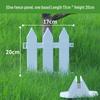 White PVC Fence: Indoor/Outdoor Garden Barrier and Decorative Guardrail