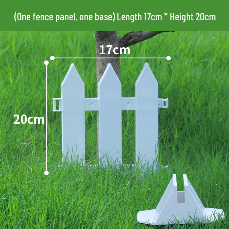 White PVC Fence: Indoor/Outdoor Garden Barrier and Decorative Guardrail