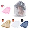 Mosquito Head Net Fine Mesh Insect Netting Head Net Hat Anti-Mosquitos Fishing Mesh Cap Camping Durable Protective Cover