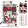 Disney Diamantové mozaiky 30x40cm Barevná diamantová malba Mickey Mouse Plné kulaté vyšívání Kreslený Film Kreativní koníčky Dekorace na zeď