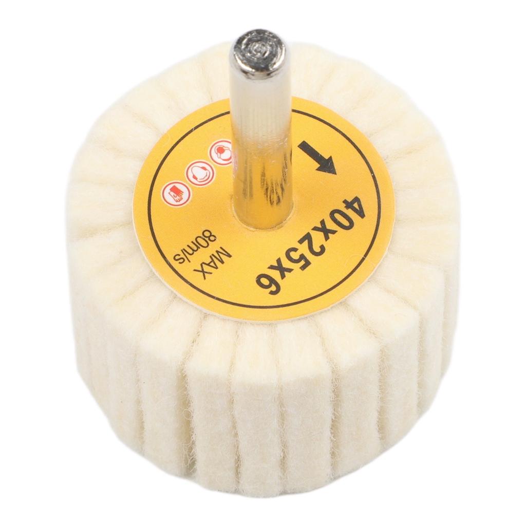 Efficient Polishing Tool 6mm Shank Polishing Head Wool Polishing Wheel