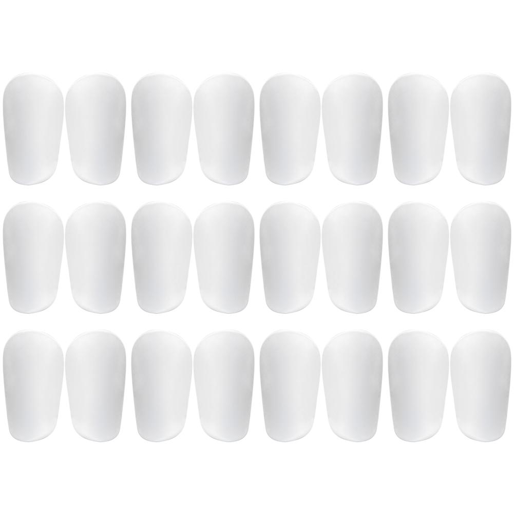 

1 пара футбольных щитков для голени для молодежи и взрослых (Белый 10x6см)