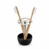 Hollow Out Design Toothbrush Holder Stainless Steel Cosmetic Brush Storage Rack  Bathroom