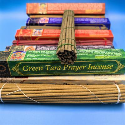 Nepal Caja Cuadrada del Himalaya Incienso en Varilla Plantas Naturales Hecho a Mano Clásico Tibetano Incienso Interior Hogar Adoración Buda Varilla de Incienso