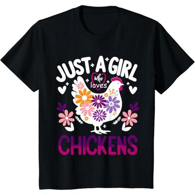 Chicken Funny Just A Girl Who Loves Chickens T-Shirt