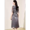 Elegant Two-Piece Satin Dress Set