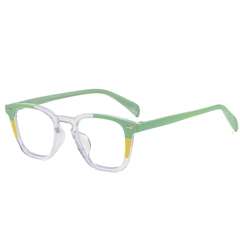 New Retro Square Rivets Sunglasses Women Shades UV400 Fashion Punk Trending Clear Gradient Men Sun Glasses