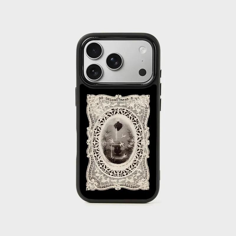 Новый ретро кружевной средневековый продвинутый чехол для телефона для iPhone 17 Air 16 Pro Max 15 14 Plus 13 Mini XR X XS MAX противоударный Y2K чехол iPhone 12 mini