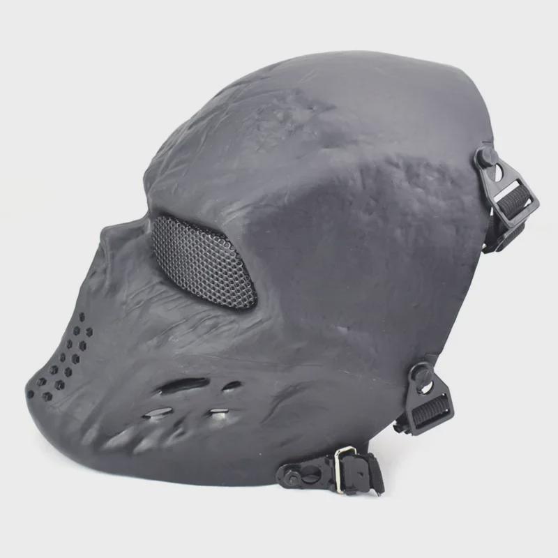 Taktische Totenkopf-Vollgesichtsmaske: Atmungsaktiver Kampfschutz für CS und Feldreiten