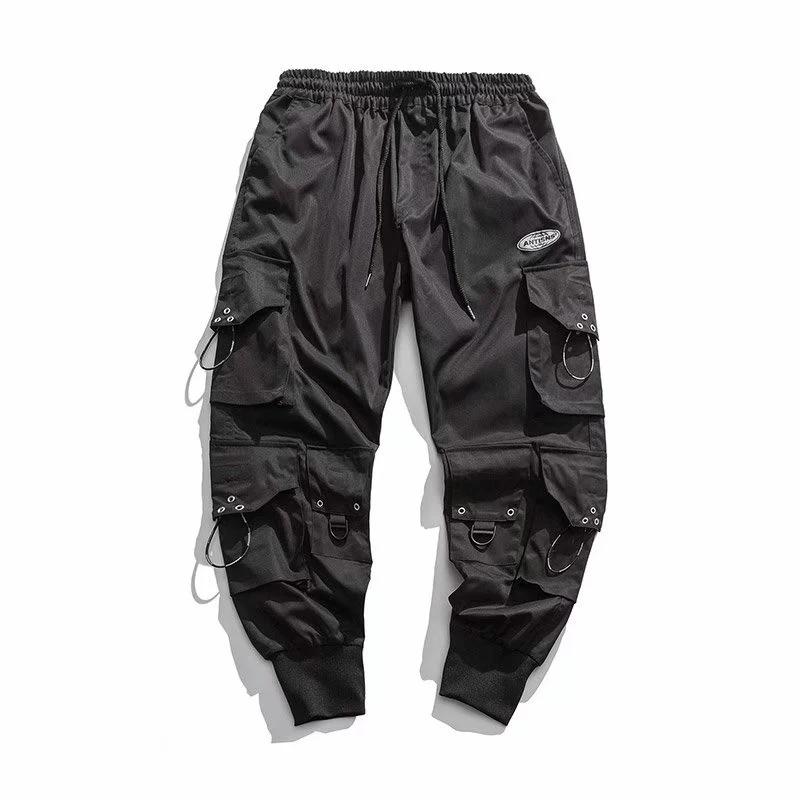 Trendy Streetwear Quick Dry Ice Silk Pants Men Classic Cargo Pants Man Summer Thin Straight Leg Versatile Casual Pants