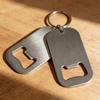 Stainless Steel Beer Bottle Opener Simple Portable Bottle Opener Key Chain Pendant  Party