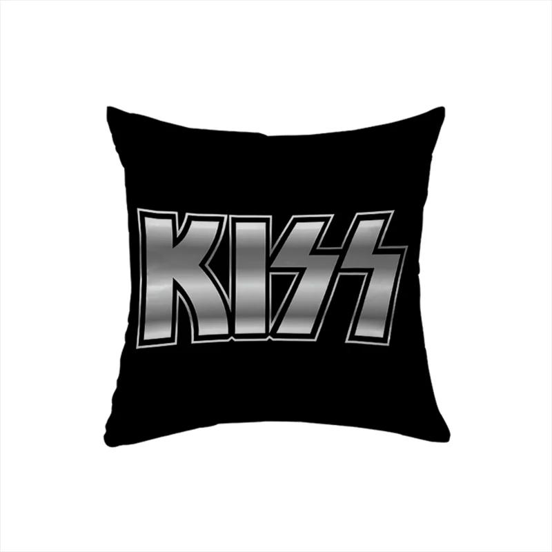 Cushion Cover 45x45 for Bed Sofa Pillows KISS Rock & Roll All Nite Party Home Decor Pillow Cozy Cases Decorative Band Dakimakura