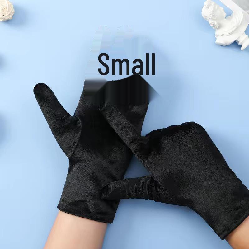 

Осенне-зимние женские бархатные перчатки золотистого цвета с эластичной резинкой — теплые аксессуары для верховой езды и вождения на открытом воздухе One Size кофейный