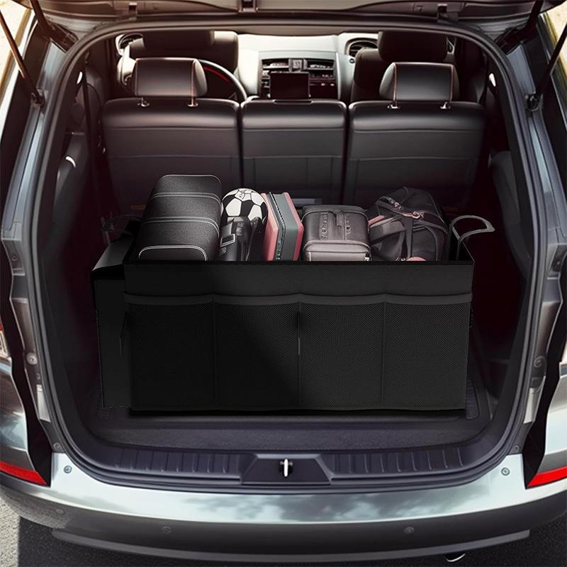 46L Car Trunk Organizer Collapsible Multi Compartment Car Organizer Foldable SUV Storage Car Accessories Car Interior Storage