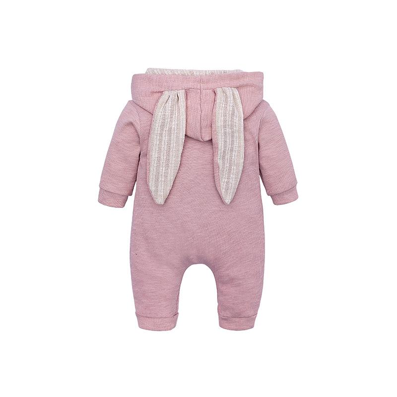 Cute Rabbit Ear Hooded Baby Rompers For Babies Boys Girls Clothes Newborn Jumpsuit Infant Costume