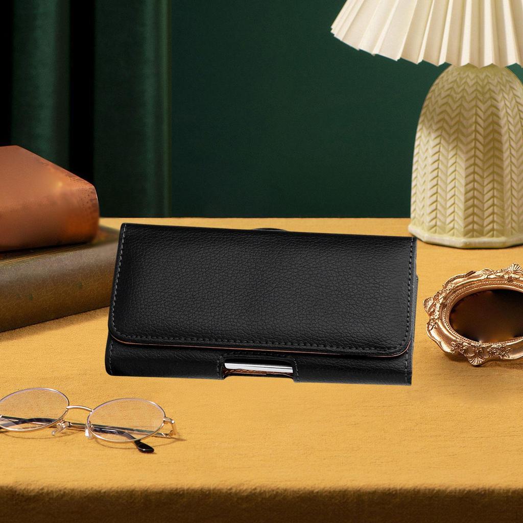 Bolsa de Cintura Masculina com Clipe de Cinto Porta-Celular Bolsa de Cintura Casual para Homens