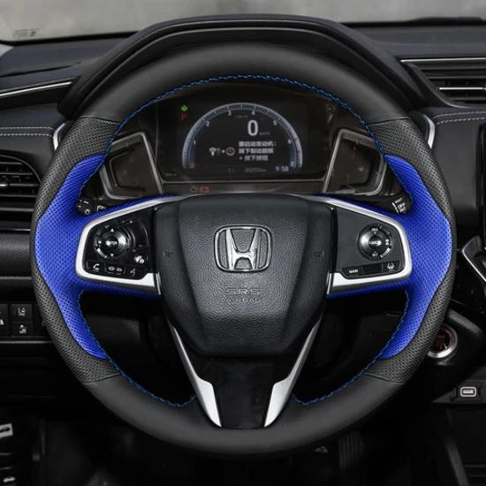 

Ручна stitching Нековзка Спортивний стиль Чохол на кермо автомобіля Для Honda Civic 10 2016- CR-V 2017- Clarity 2018- style 12