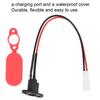 Electric Scooter Charging Port Silicone Sleeve Charging Port with Waterproof Cover for Xiaomi M365 Electric Scooter Accessory