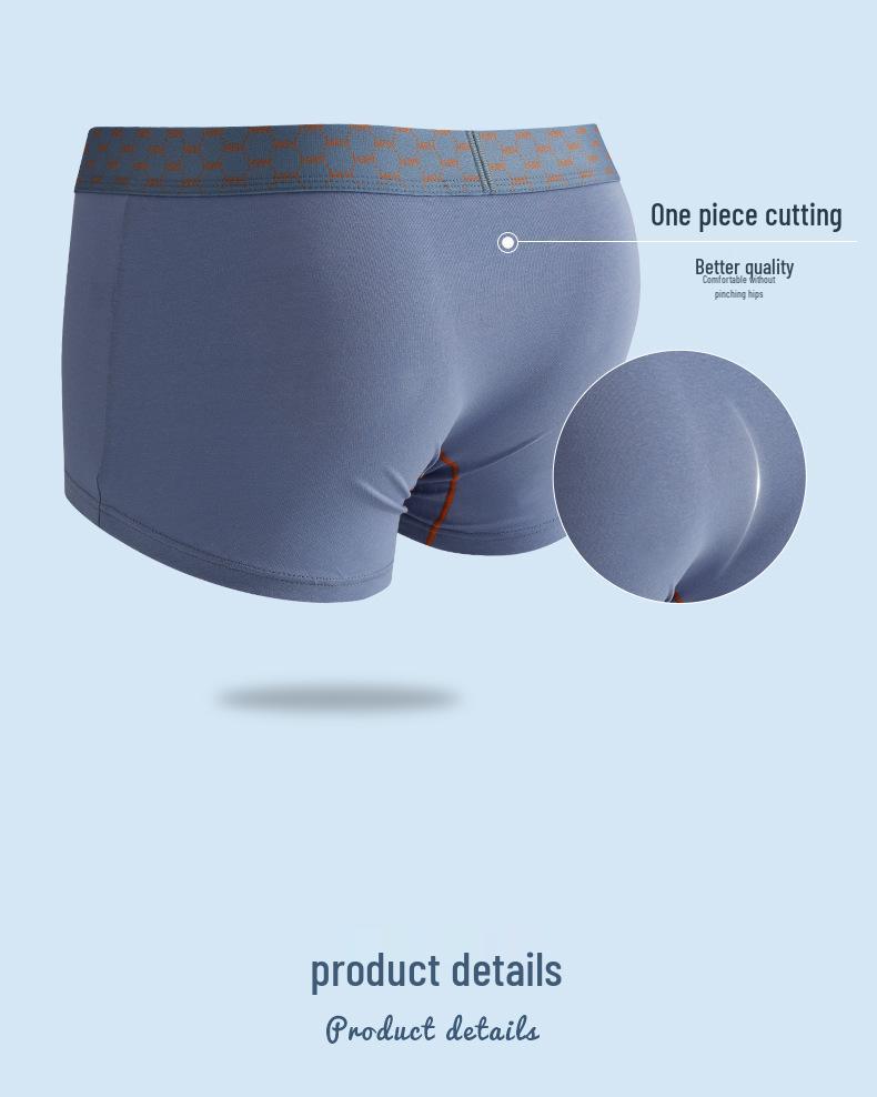 Men's Color Block Low-Rise Boxer Briefs - Cotton Sports Fitness Underwear