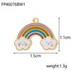 CARLIDANA Colorful Heart Shaped Gold Plated Stainless Steel Pendant Designs Rainbow Star Trendy Cloud Charms for DIY Jewelry