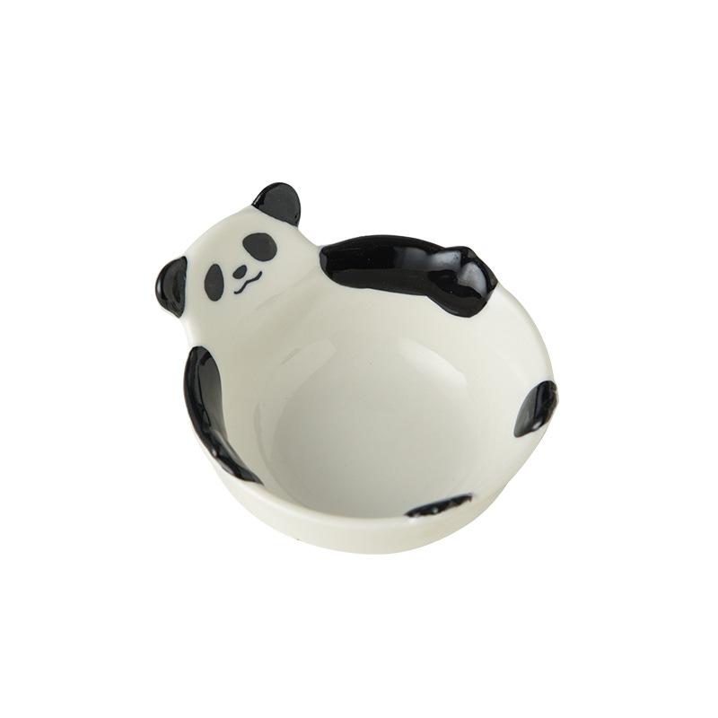 Bol creativ drăguț panda pentru sosuri, pentru acasă, pentru găluște, oțet, condimente pentru hot pot, ceramică, farfurie mică, design, farfurie cu senzație, cadou