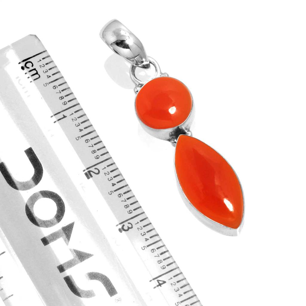 925 Sterling Silver Pendant Women Handmade Jewelry Valentine's Day Gift Amber Amethyst Black Onyx Carnelian Garnet Quartz Green Onyx Gold Stone