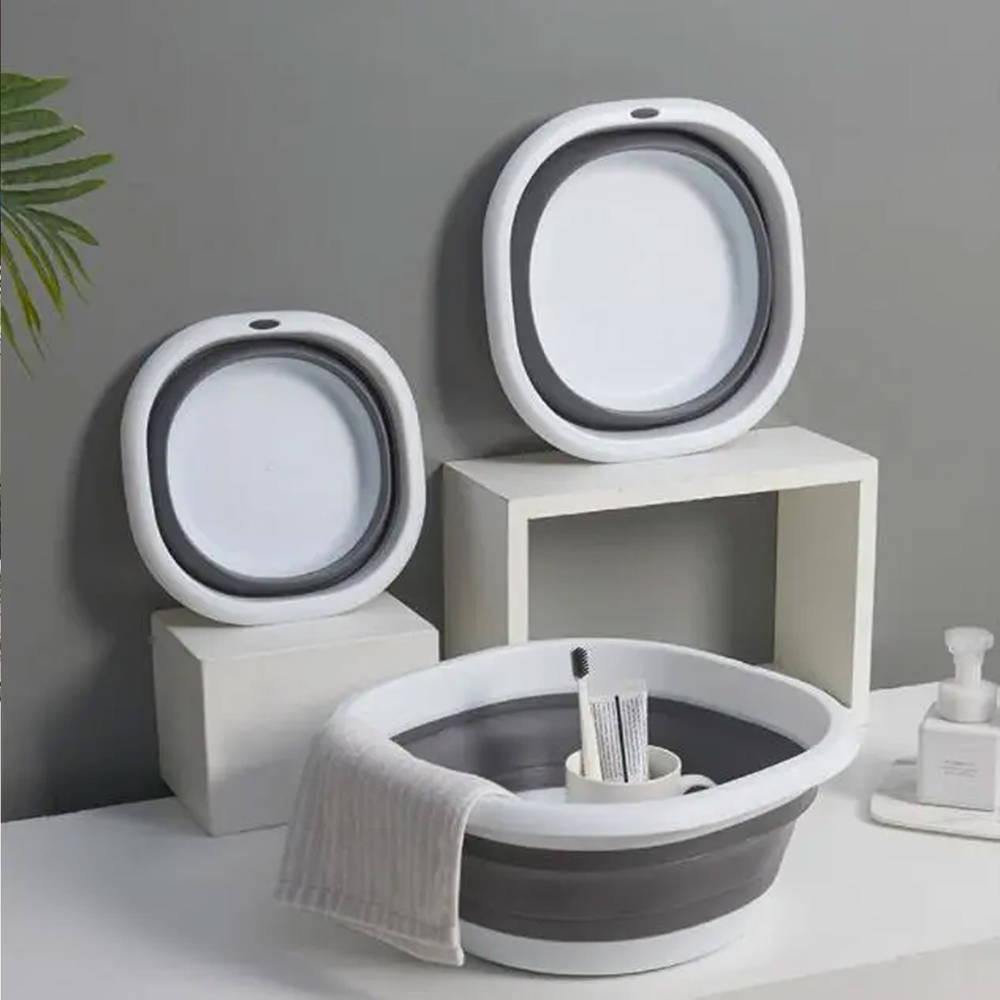 Foldable silicone bowl universal container - L 36x26x14.8 cm