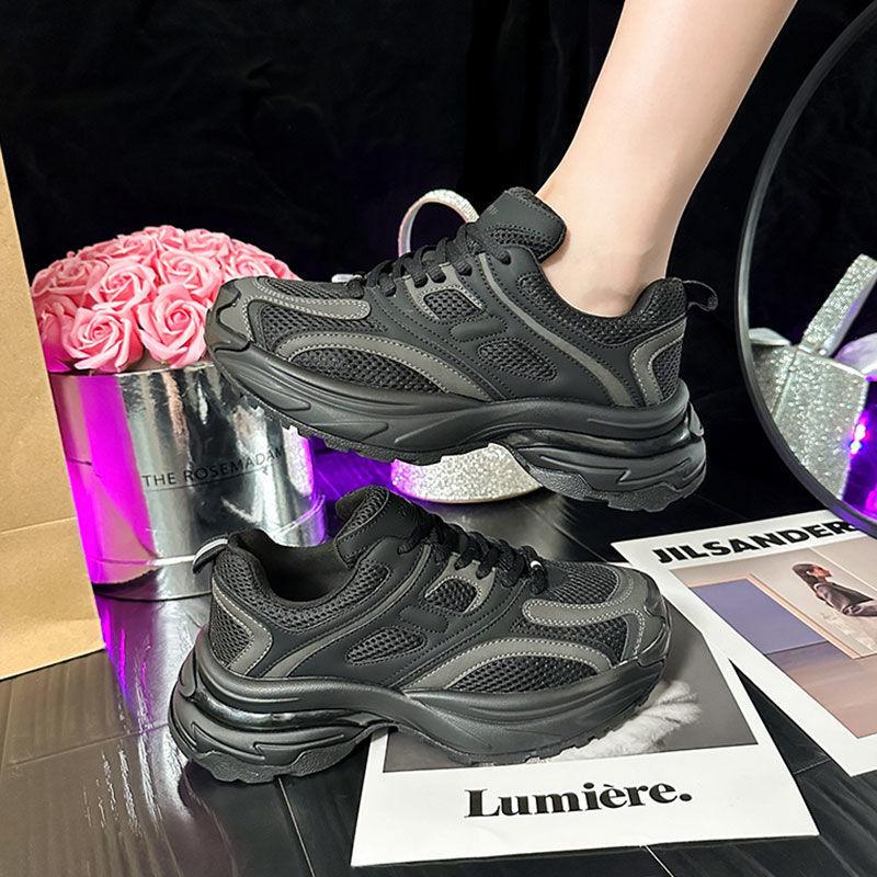 Dad shoes women's new autumn platform shoes children's shoes show their feet small fried street casual and lightweight sports shoes