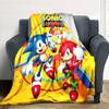 Sonic Mania Adventure Flannel Blanket Super Soft Warm Cozy Blanket For Sofa Bed Office Travel Allseason Home Decor Gift