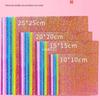 A4 Pearlescent Glitter Origami Paper - Laser-Cut, Glossy, Single-Sided Squares for DIY Projects