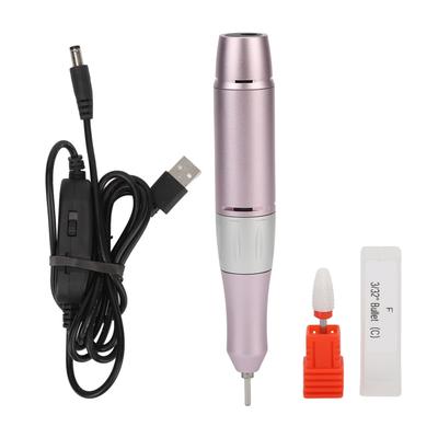 Nagelfräsmaschine Handstück Einstellbare Geschwindigkeit 30000 U/min Tragbar USB Nagelpoliergriff