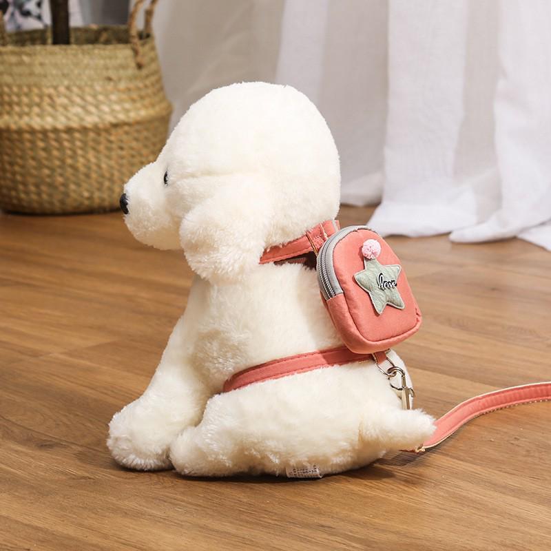 Bumblebee Vest Style Dog Leash and Collar Set for Medium and Small Dogs