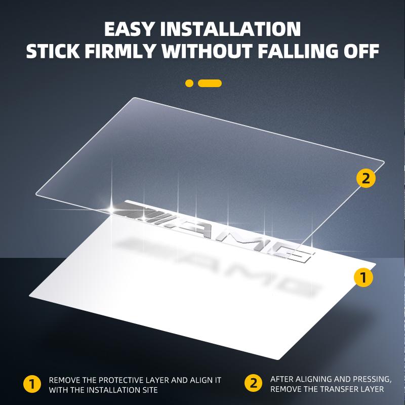 2/5/10pcs 3D Metal Car Interior Decoration Stickers For Mercedes Benz AMG B/C/E/S Class A Class C200L GLC GLK  Auto Accessories