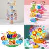 Wooden Animal Balance Toy With Stackable Blocks For Child Development And Parentchild Interaction