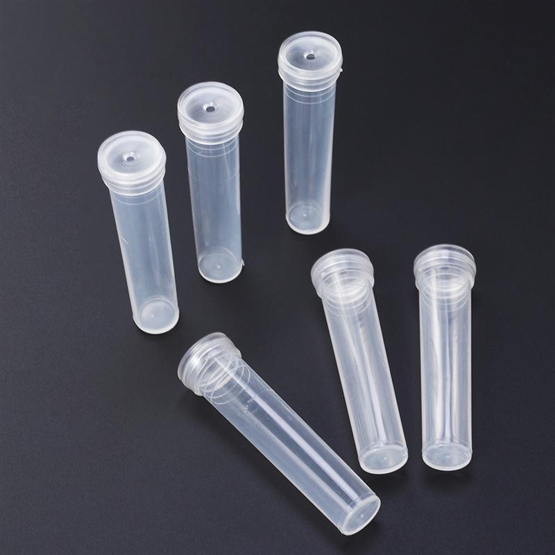 50pcs 25/ Nutrition Flower Water Container Vase Plastic Tube Transparent Water Flower Water Container Vase Tube Flower