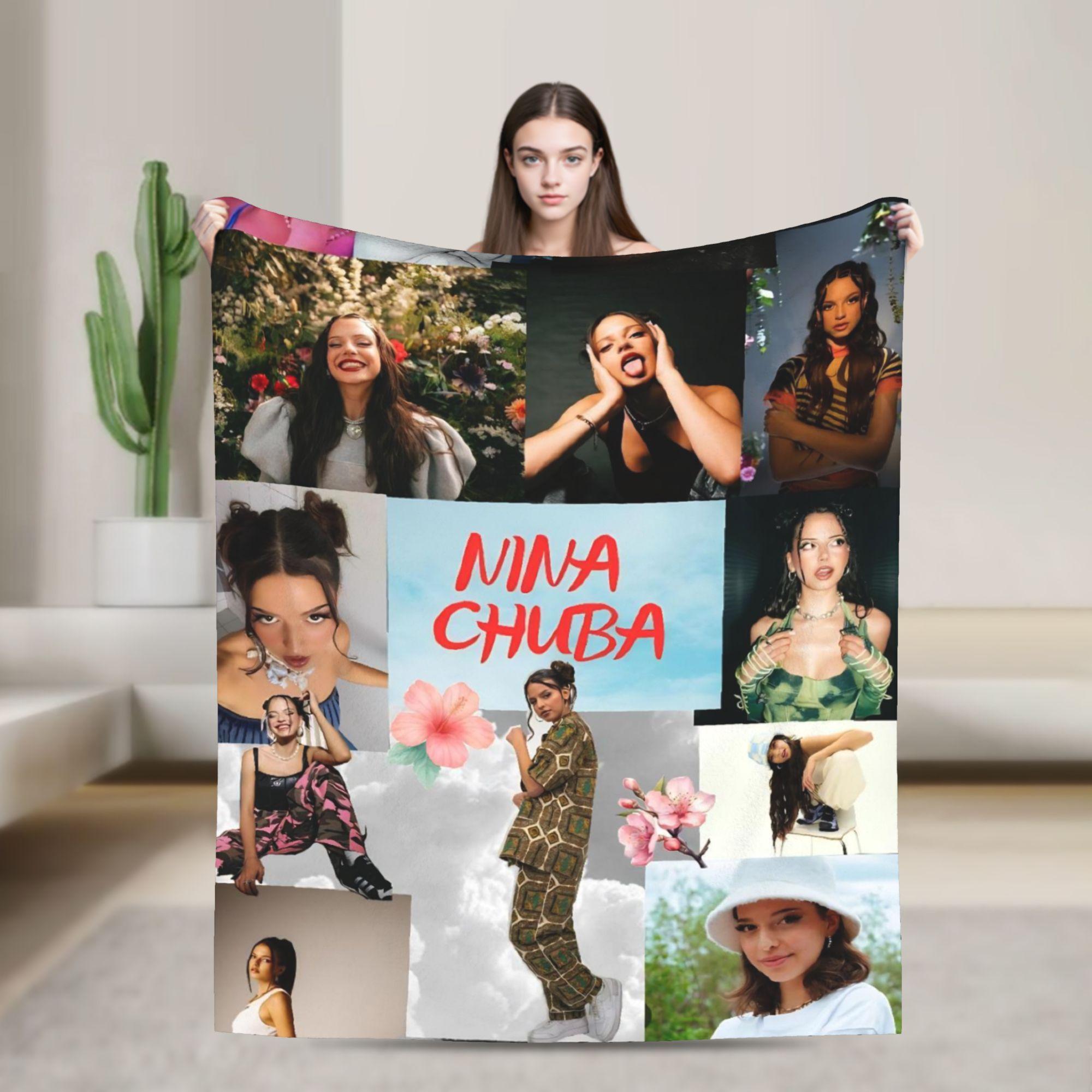 

Nina Chuba 2025 Tour Blankets Travel Office Flannel Throw Blanket For Bedroom Super Warm Custom DIY Quality Bedspread Gift 30x40in