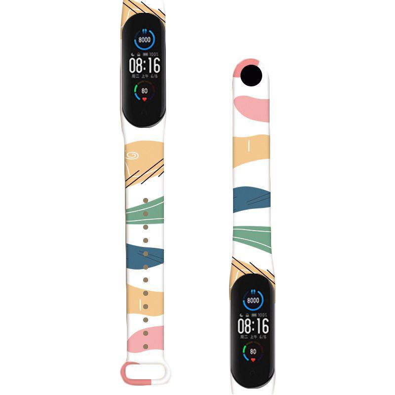 Replace Your Wristband With This Morandi Graffiti Strap For Xiaomi Mi Band 3/4/5/6