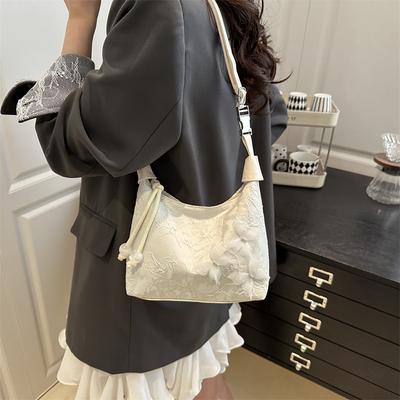 New Chinese Handbag Bag Women's New Fashion Niche Design Underarm Bag Chinese Style High Value Versatile Diagonal Span Bag
