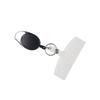 Horizontal Retractable Badge Reel Easy Pull Buckle Name Card Cover  Key Chain Holders